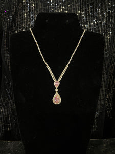Light Pink and Gold Necklace
