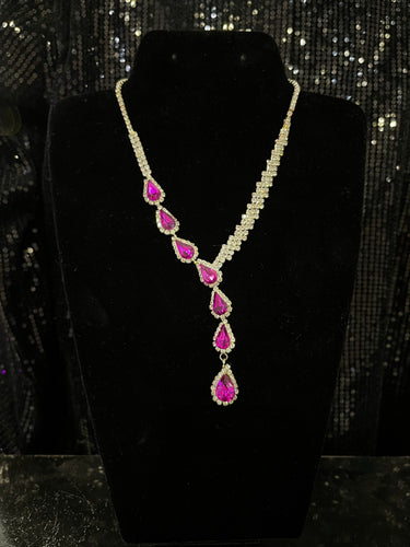 Pink/Silver Necklace