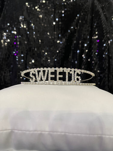 Silver “Sweet 16” Headband