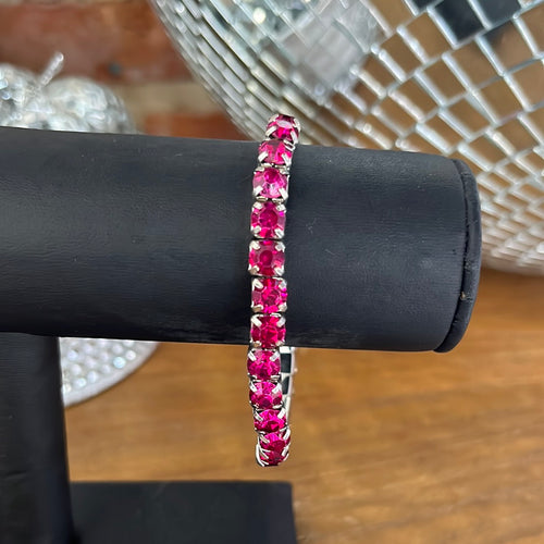 Thin Hot Pink Bracelet