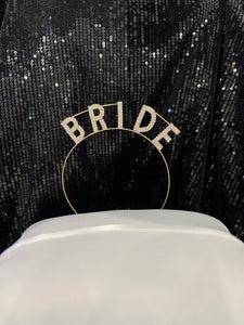 Gold “Bride” Headband