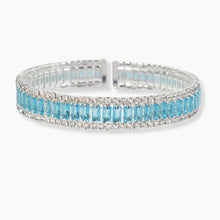 Load image into Gallery viewer, Baguette Rhinestone Cuff Bracelet