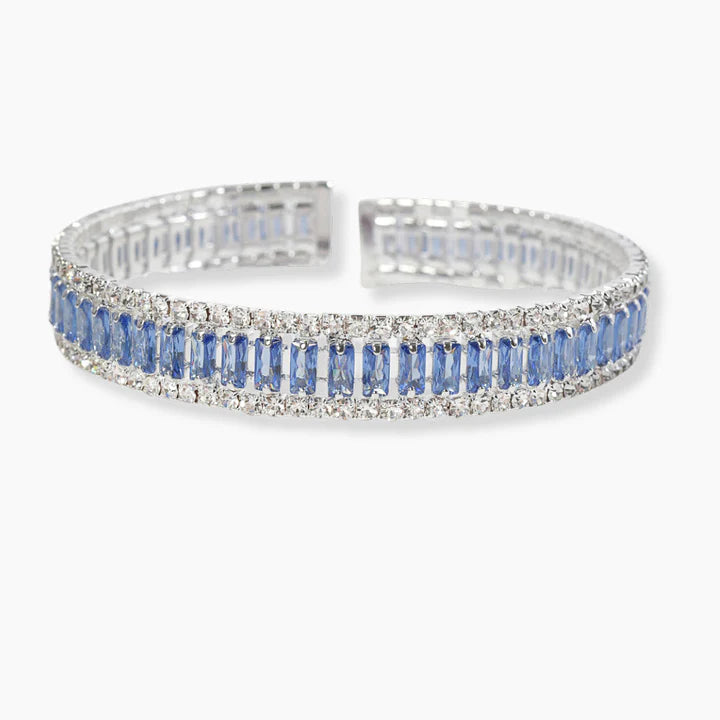 Baguette Rhinestone Cuff Bracelet