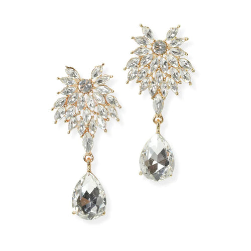 Teardrop Rhinestone Dangle Earring