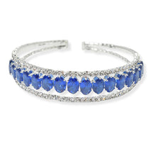 Load image into Gallery viewer, Oval Rhinestone Cuff Bracelet