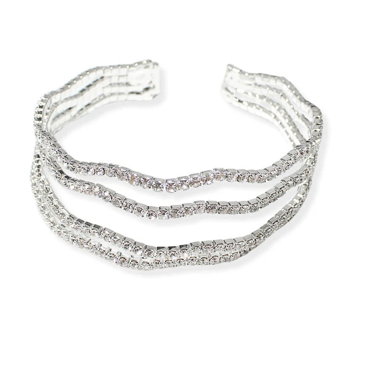 Pave Rhinestone Cuff Bracelet