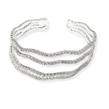 Load image into Gallery viewer, Pave Rhinestone Cuff Bracelet