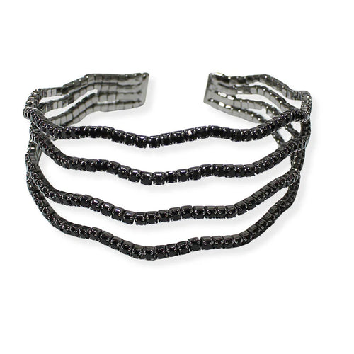 Pave Rhinestone Cuff Bracelet