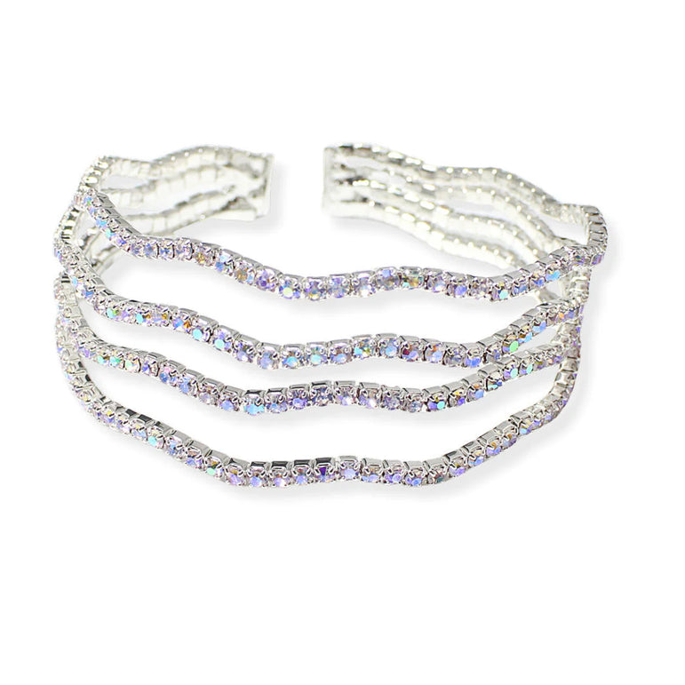 Pave Rhinestone Cuff Bracelet