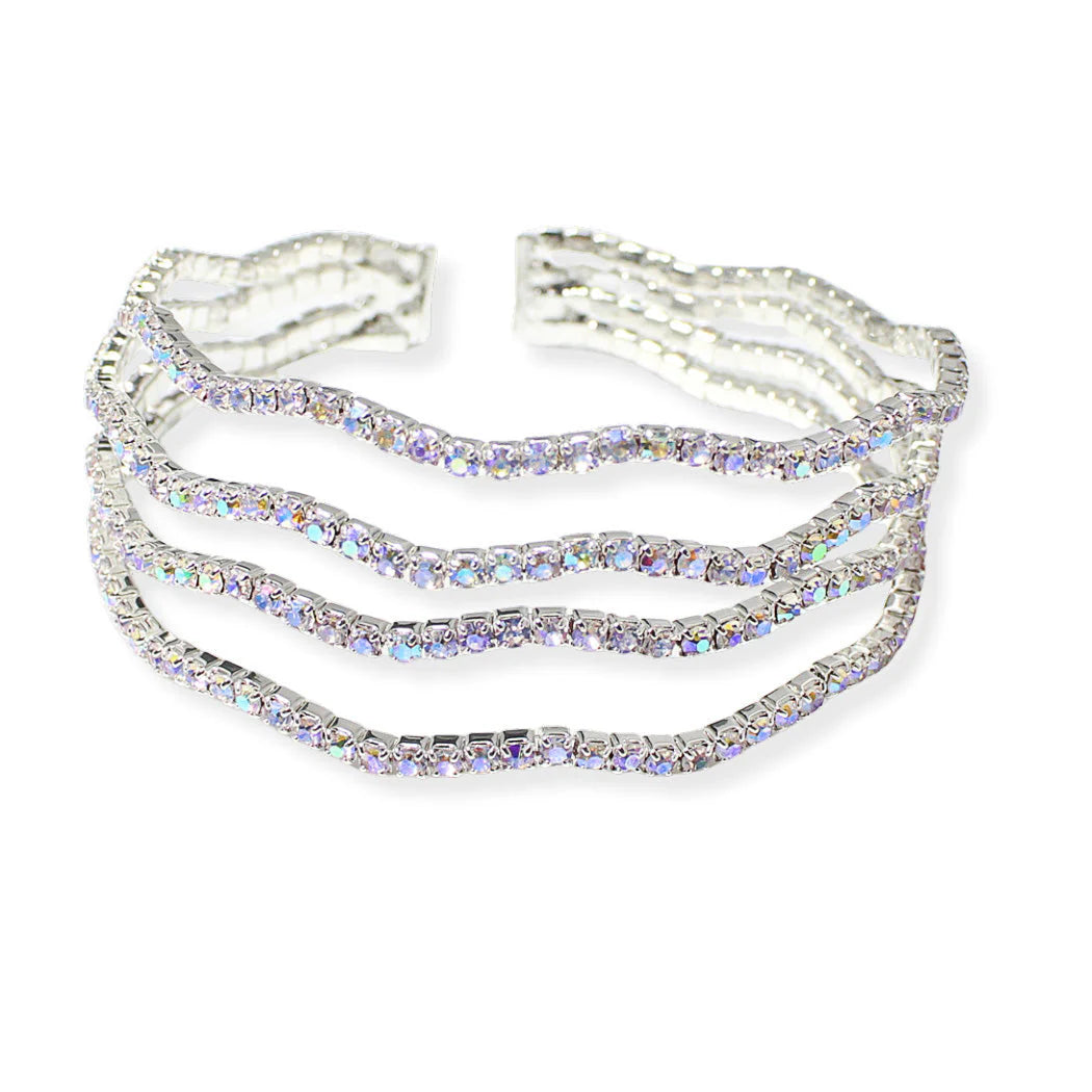 Pave Rhinestone Cuff Bracelet