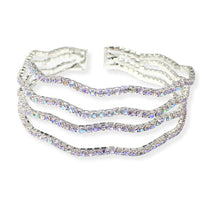 Load image into Gallery viewer, Pave Rhinestone Cuff Bracelet