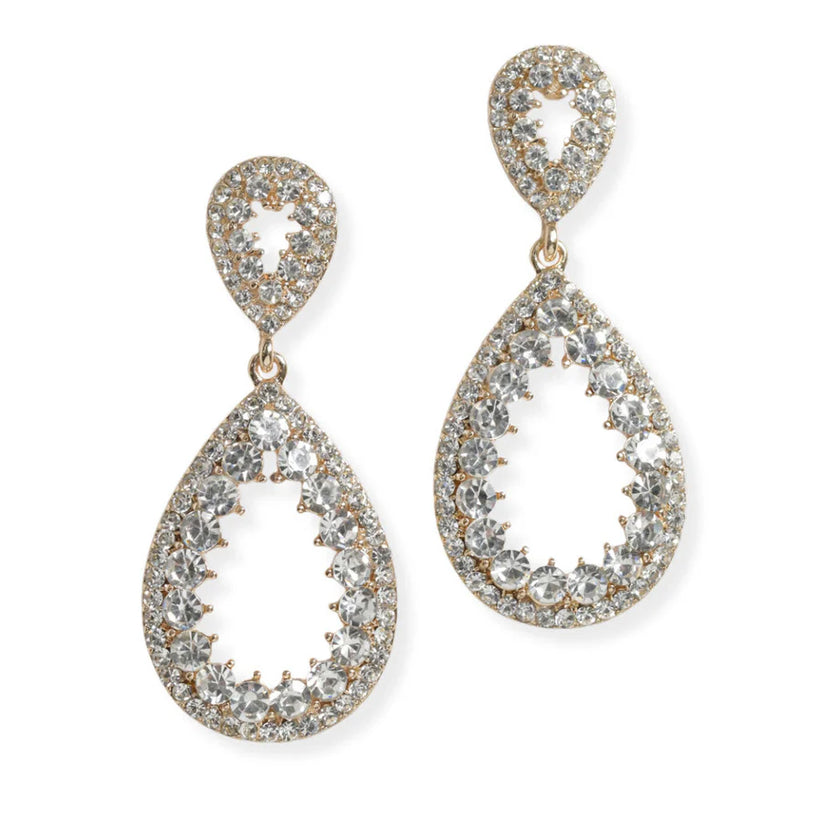 Crystal Rhinestone Teardrop Dangle Earring
