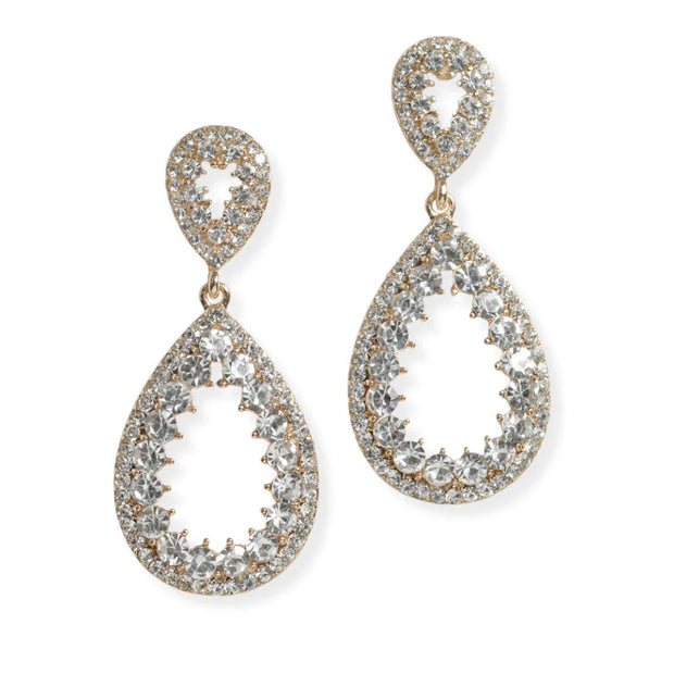 Crystal Rhinestone Teardrop Dangle Earring