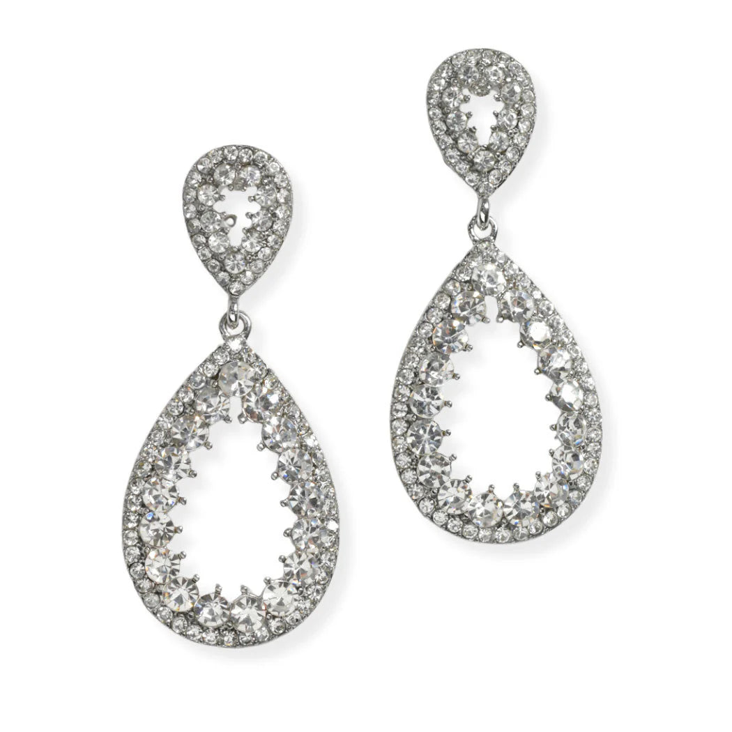 Crystal Rhinestone Teardrop Dangle Earring