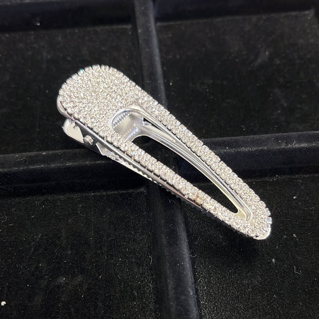 Silver Rhinestone Hair Clasp