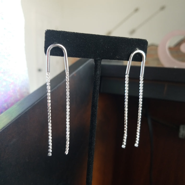 U Shape Tassel Earrings