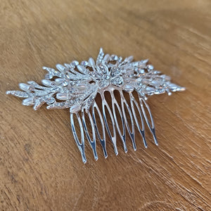 Rhinestone & Pearl Hair Comb