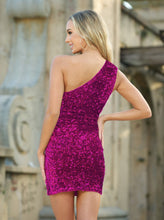 Load image into Gallery viewer, Aria Sequin Mini Fucshia