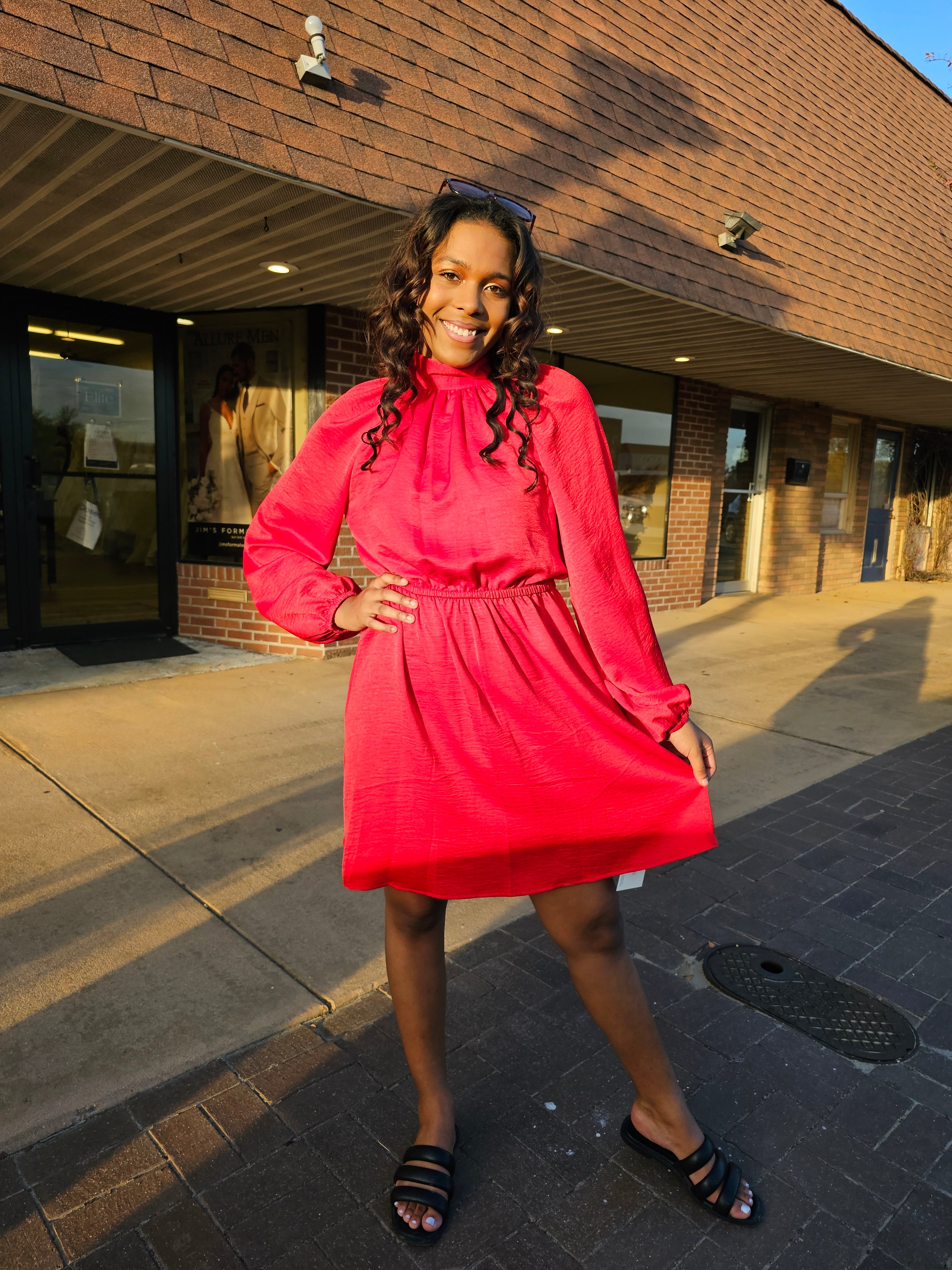 CS Tie Collar Dress