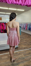 Load image into Gallery viewer, Moment For Metallic - Mini Dress - Pink