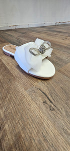 Daisy White Sandals