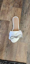 Load image into Gallery viewer, Daisy White Sandals