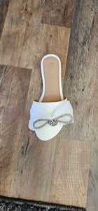 Daisy White Sandals