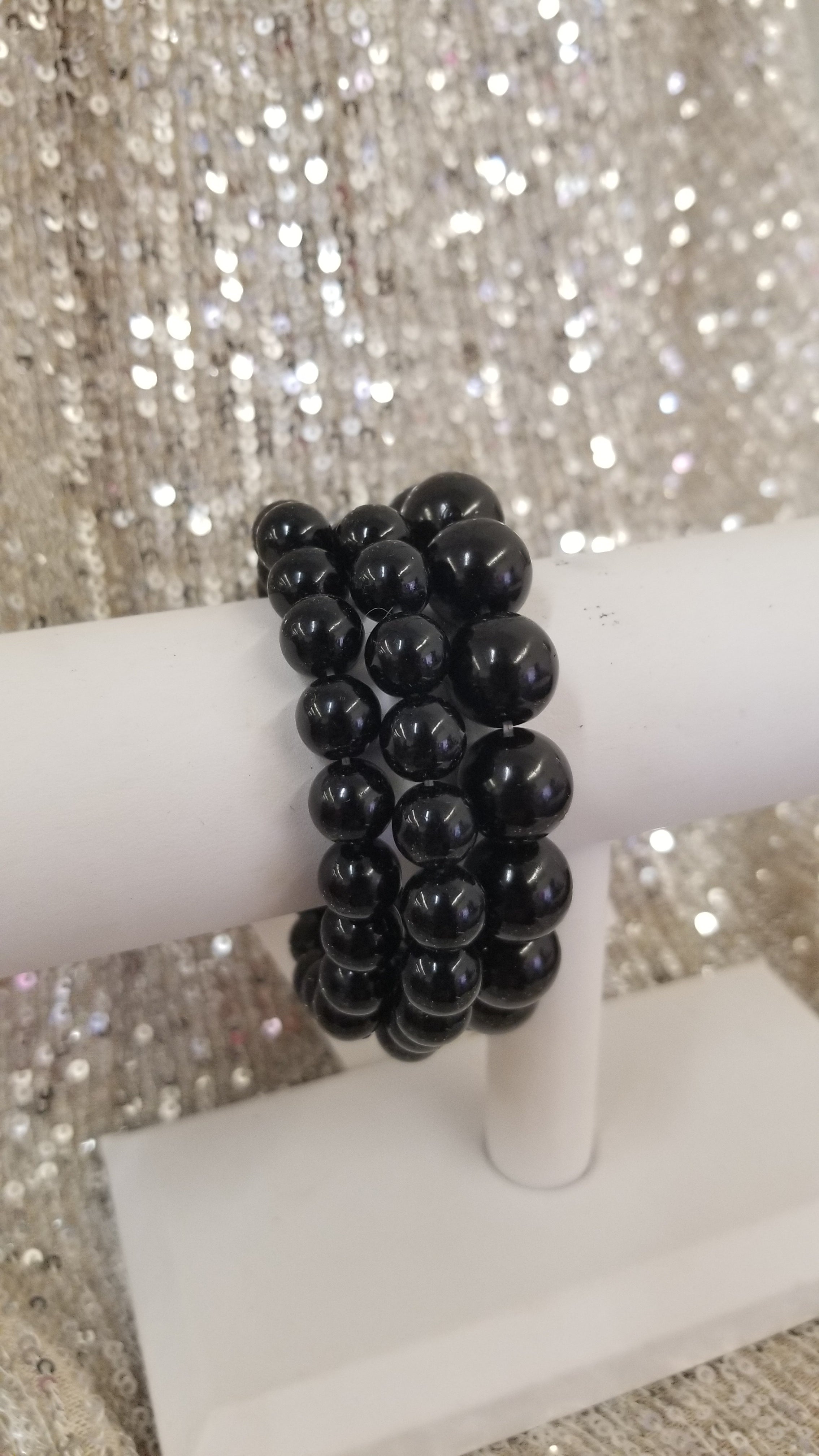 Black Pearl Multi Layered Bracelet