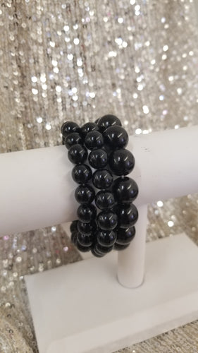 Black Pearl Multi Layered Bracelet