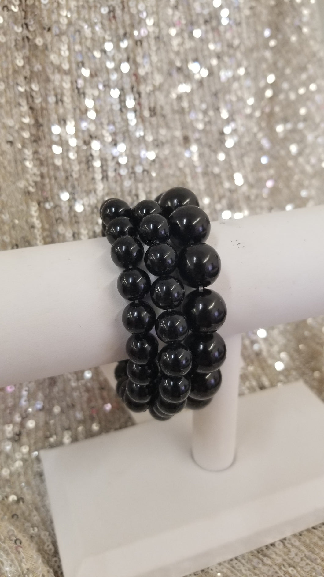 Black Pearl Multi Layered Bracelet