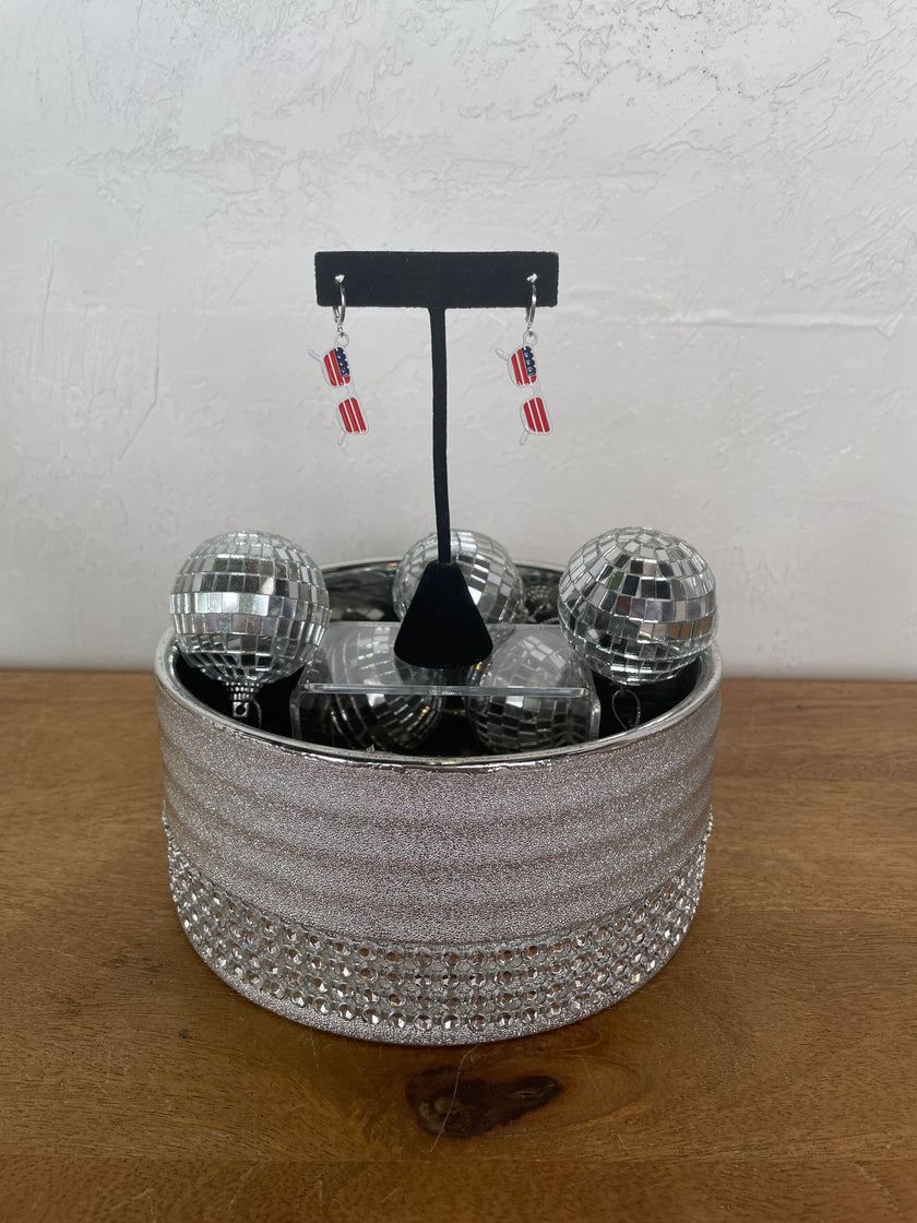 American Flag Sunglasses Earrings