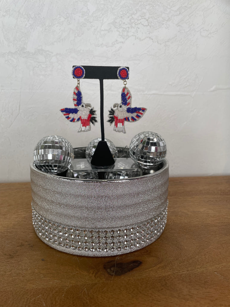 Eagle Beaded Earrings