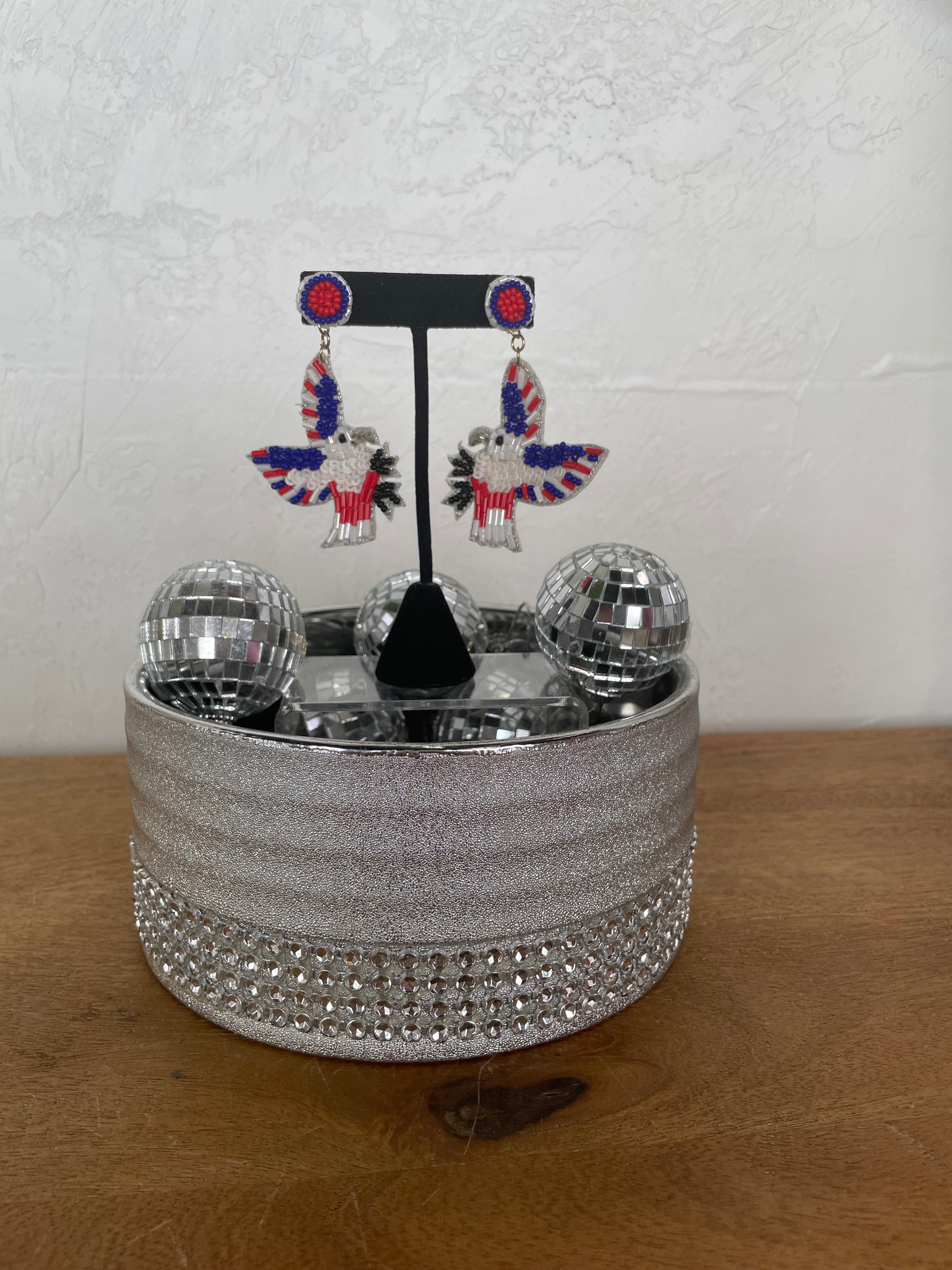 Eagle Beaded Earrings