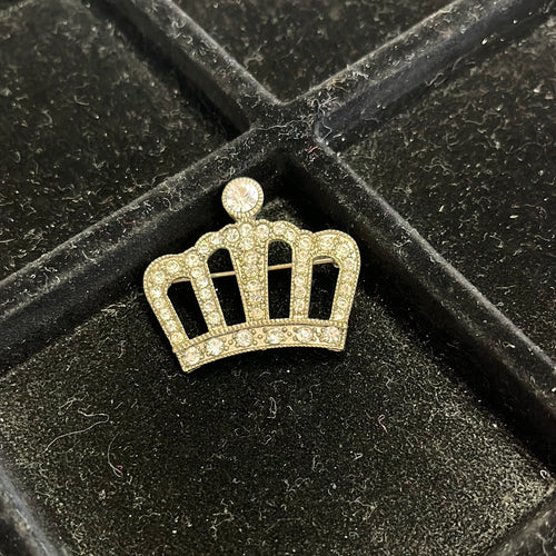 Silver Crown Pin