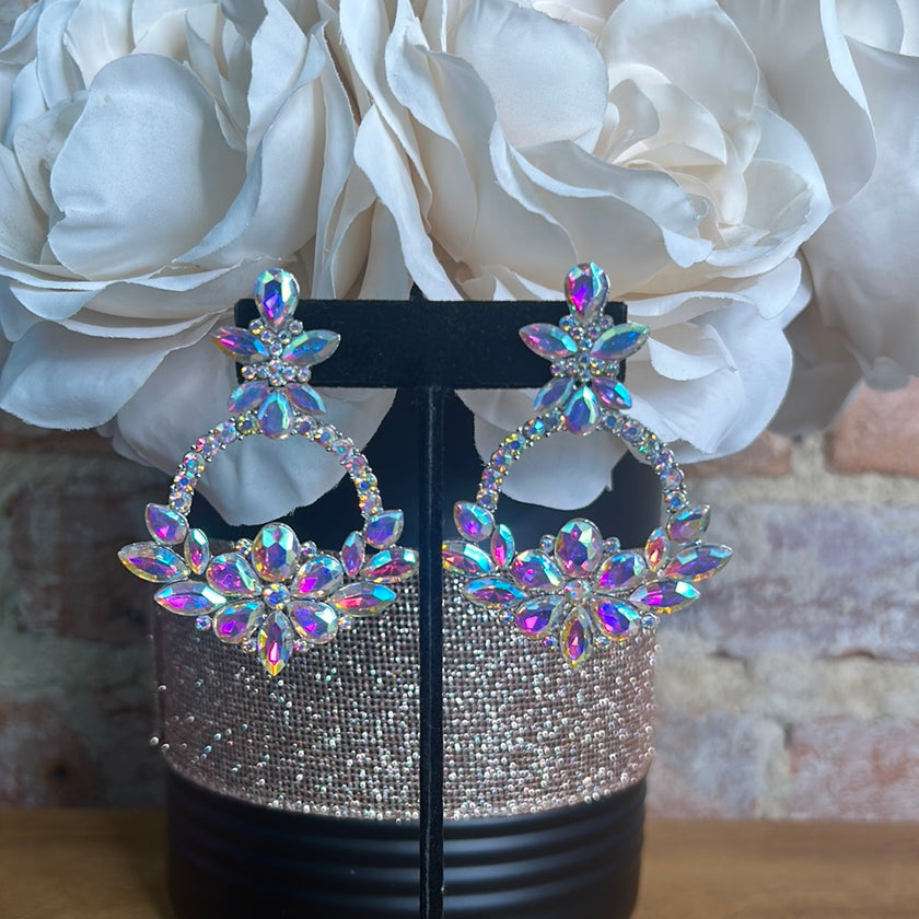 Iridescent Castle Earrings