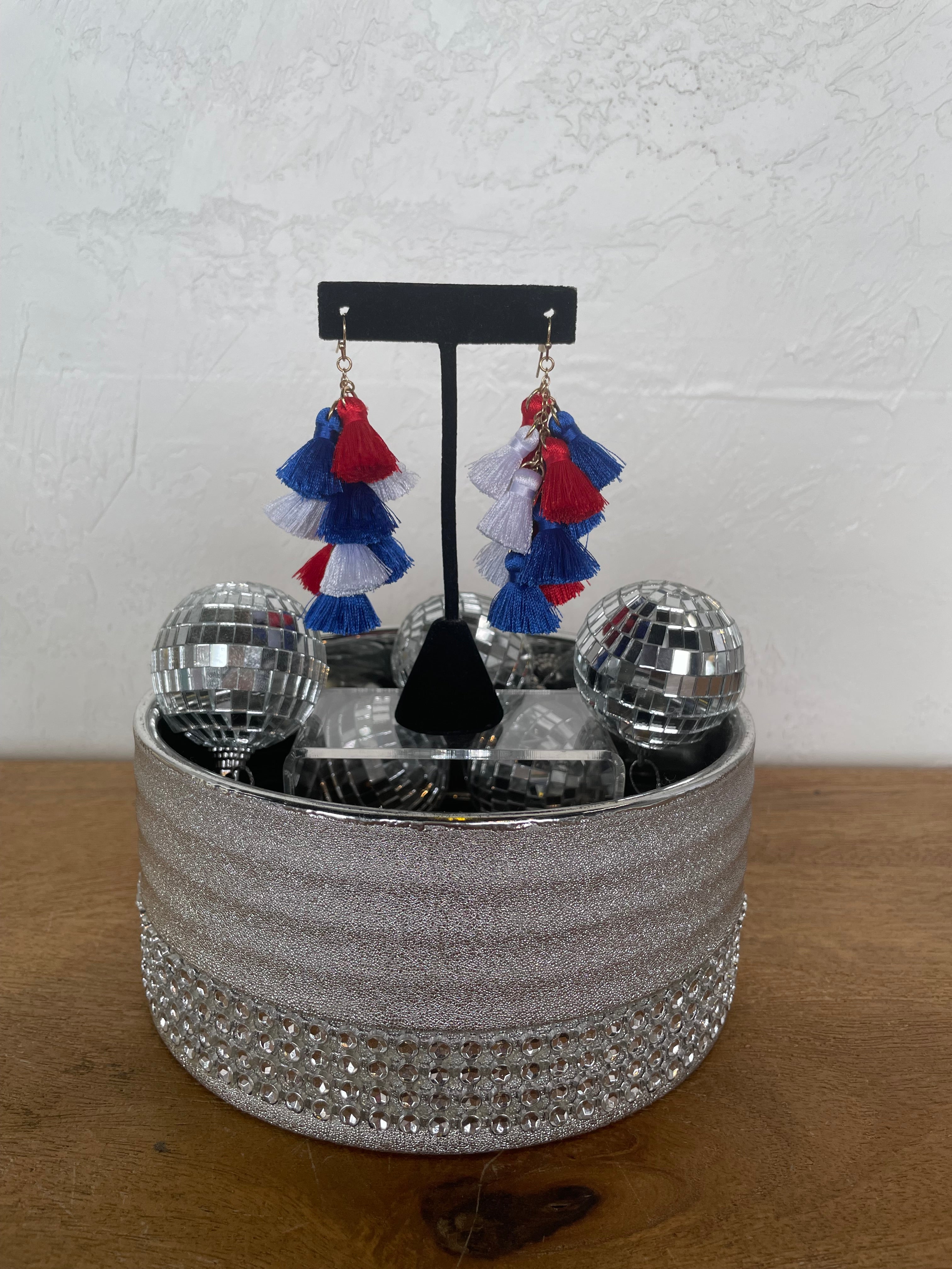 Firework Pom Pom Earrings
