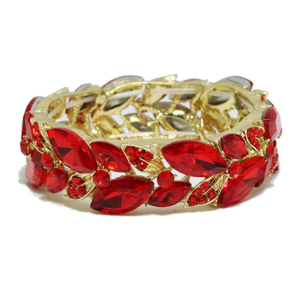 Marquise Rhinestone Stretch Bracelet