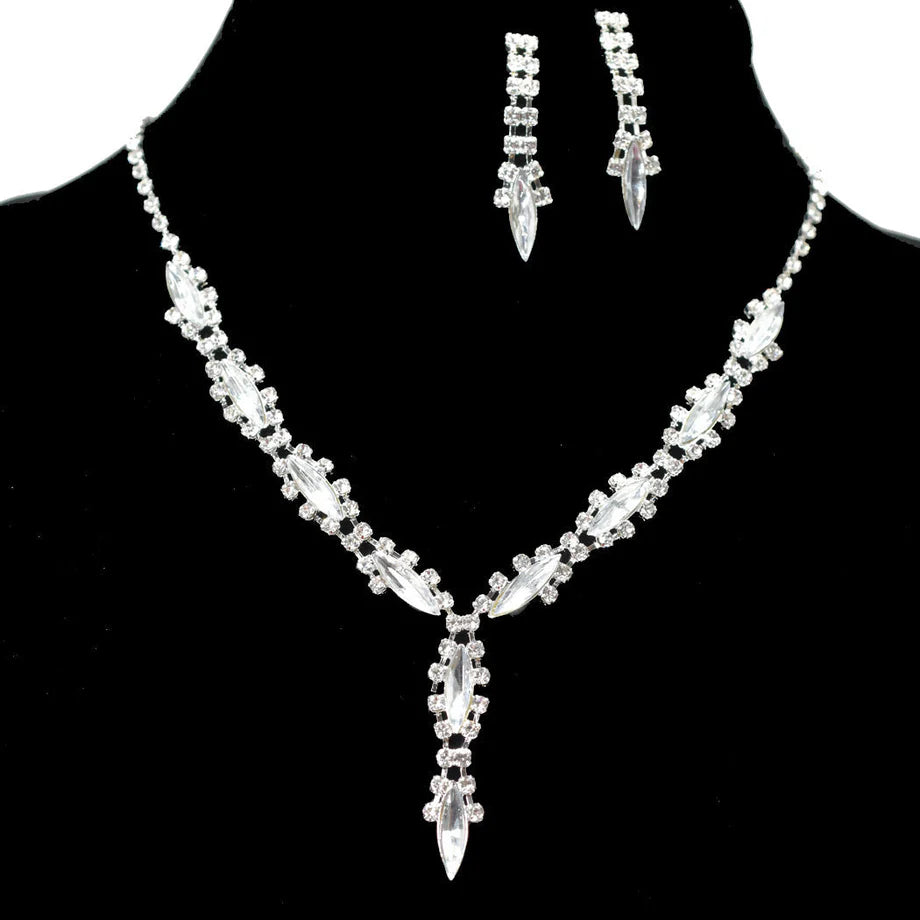 Marquise Rhinestone Necklace