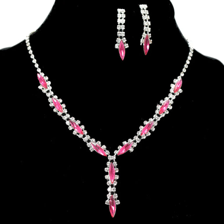 Marquise Rhinestone Necklace