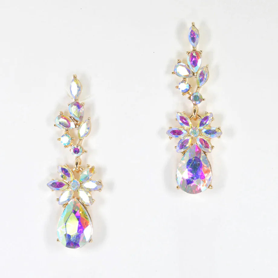 Multi Shape Rhinestone Earring