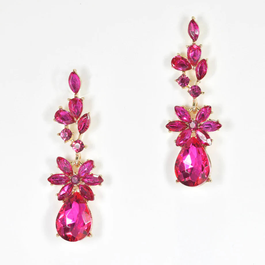 Multi Shape Rhinestone Earring