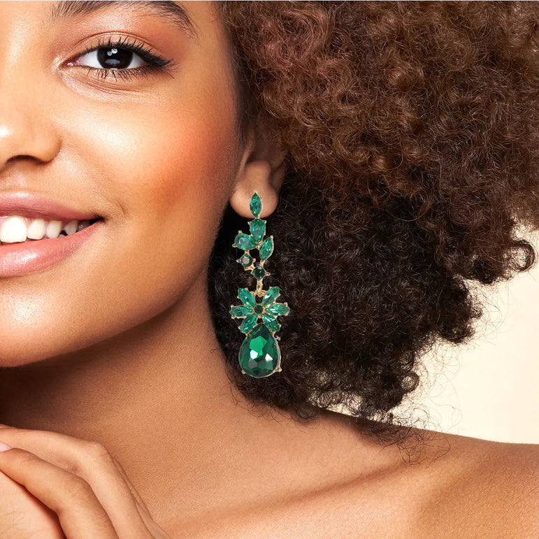 Multi Shape Rhinestone Earring