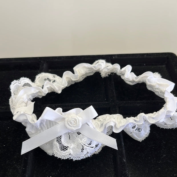 White Lace Garter