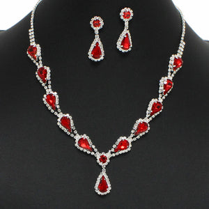Teardrop Crystal Rhinestone Earrings