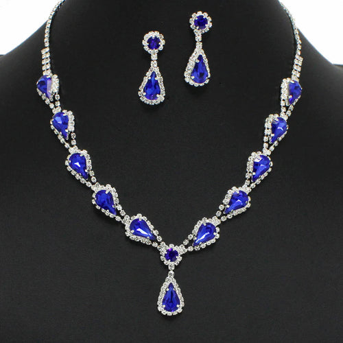 Teardrop Crystal Rhinestone Earrings