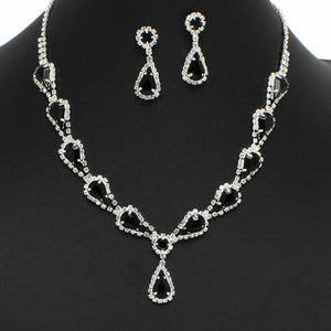 Teardrop Crystal Rhinestone Earrings
