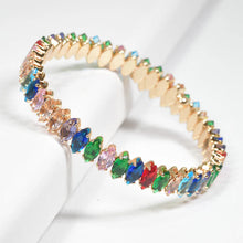 Load image into Gallery viewer, Marquise Rhinestone Cuff Bracelet