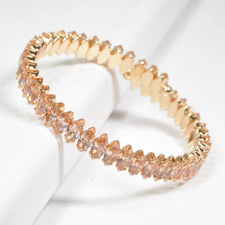 Marquise Rhinestone Cuff Bracelet