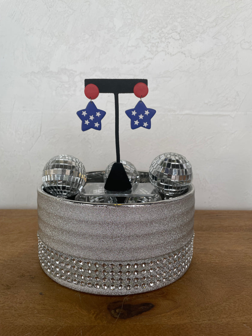 USA Star Earrings