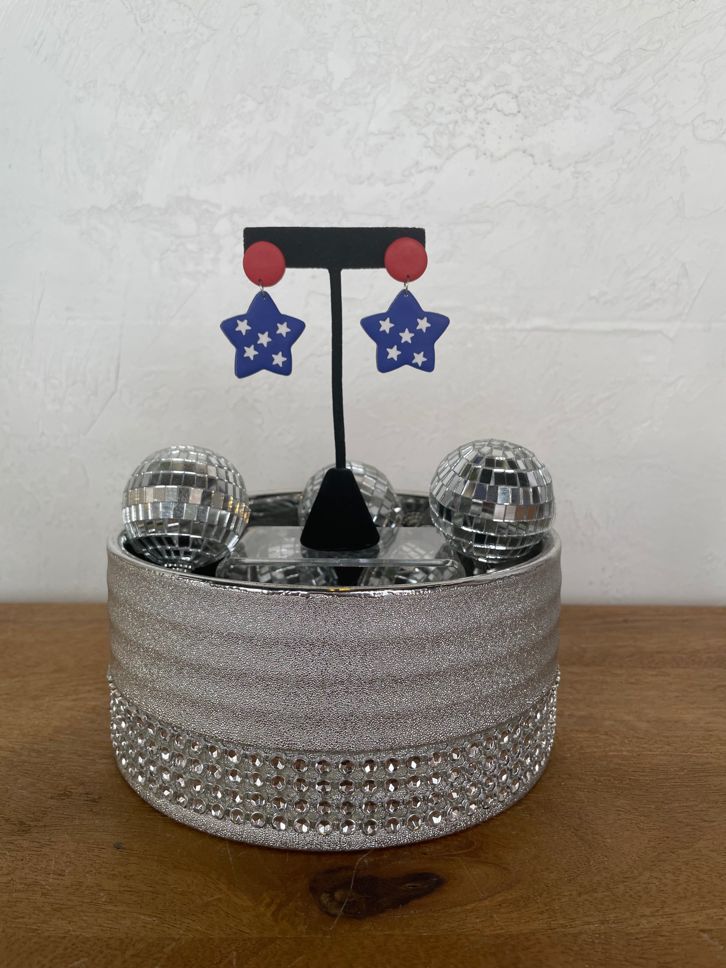 USA Star Earrings